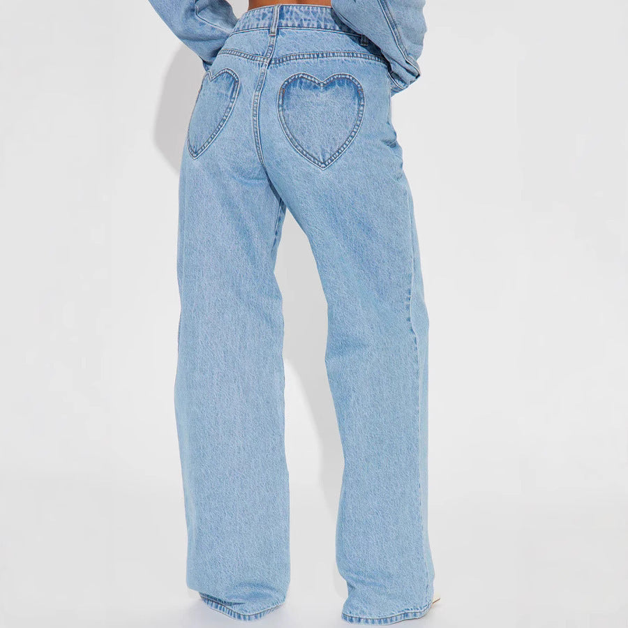 High Waist Loose Jeans