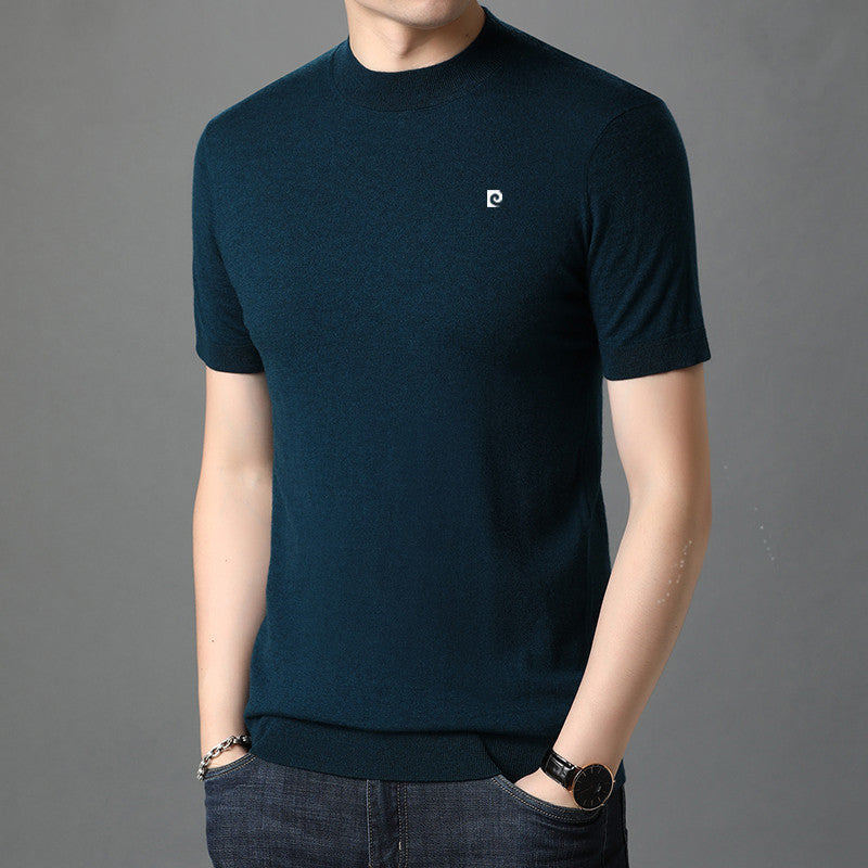 Men's Spring Sweater Half Sleeve Top