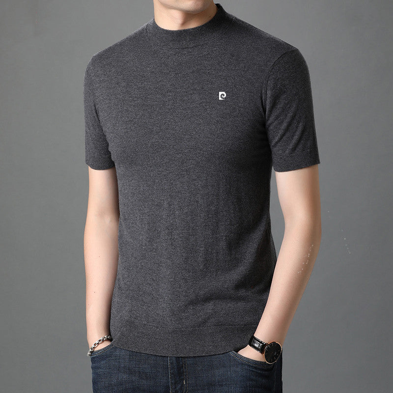 Men's Spring Sweater Half Sleeve Top