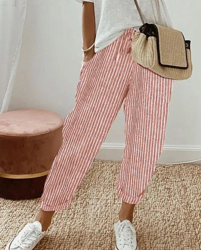 Summer Stripes Casual Pants