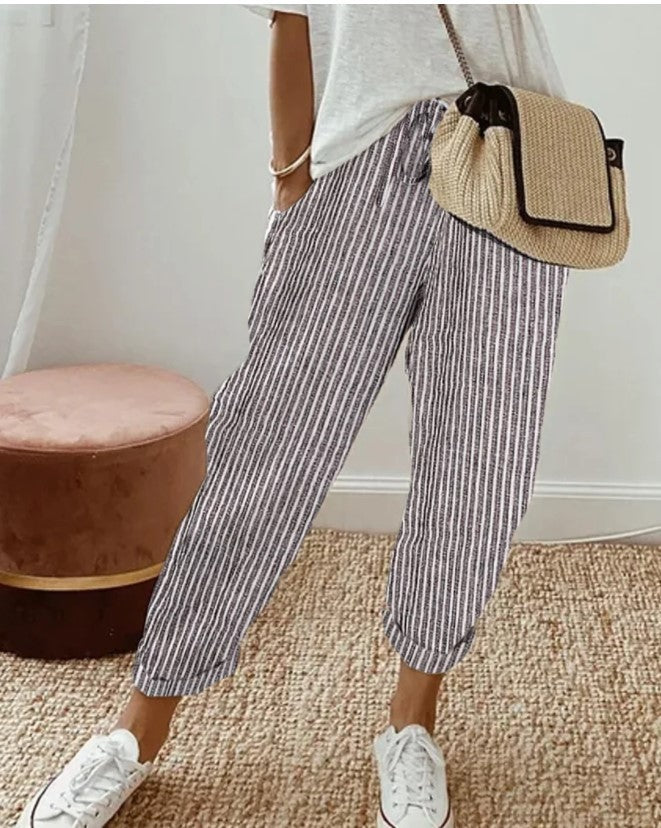Summer Stripes Casual Pants