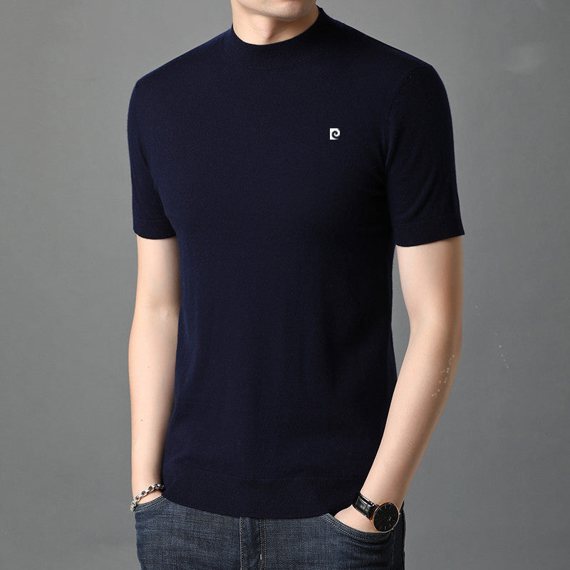 Men's Spring Sweater Half Sleeve Top