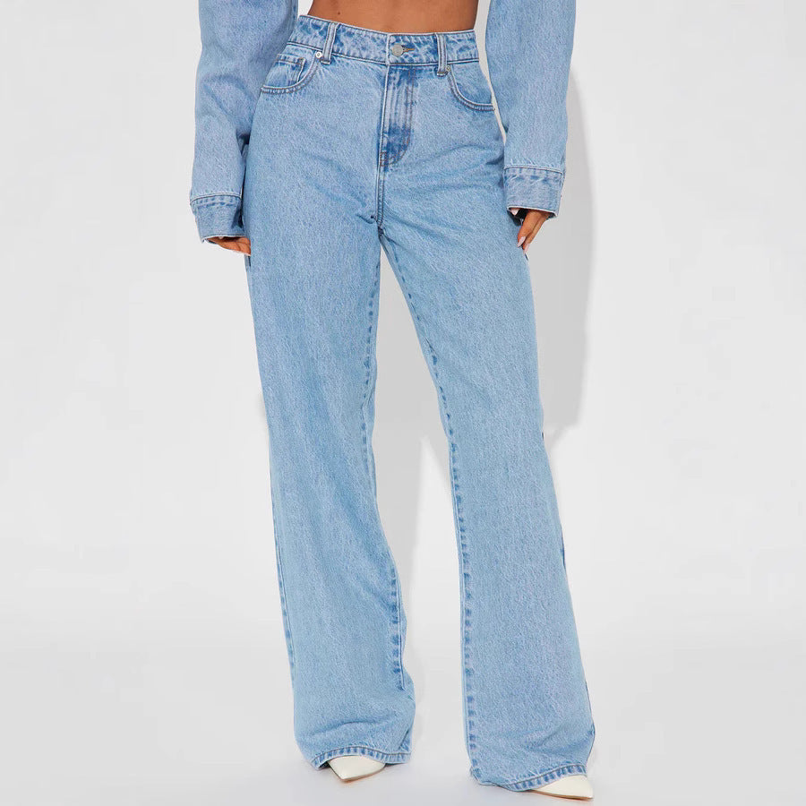 High Waist Loose Jeans