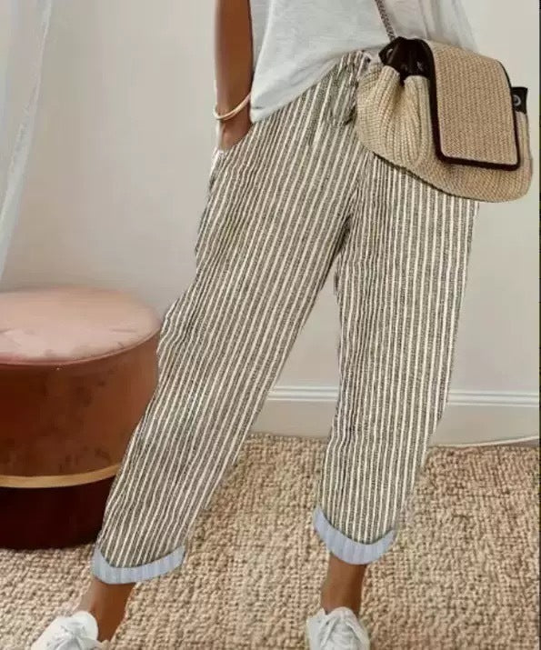 Summer Stripes Casual Pants
