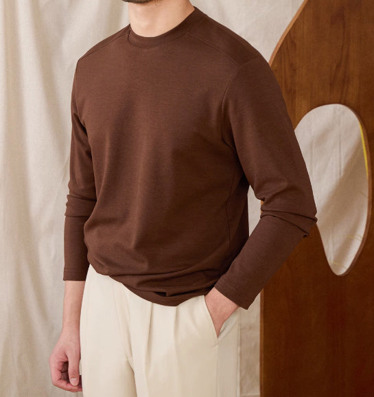 Elastic Slim Fit Classy Base Shirt For Men