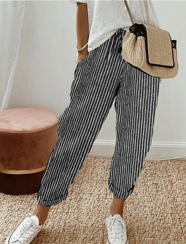 Summer Stripes Casual Pants