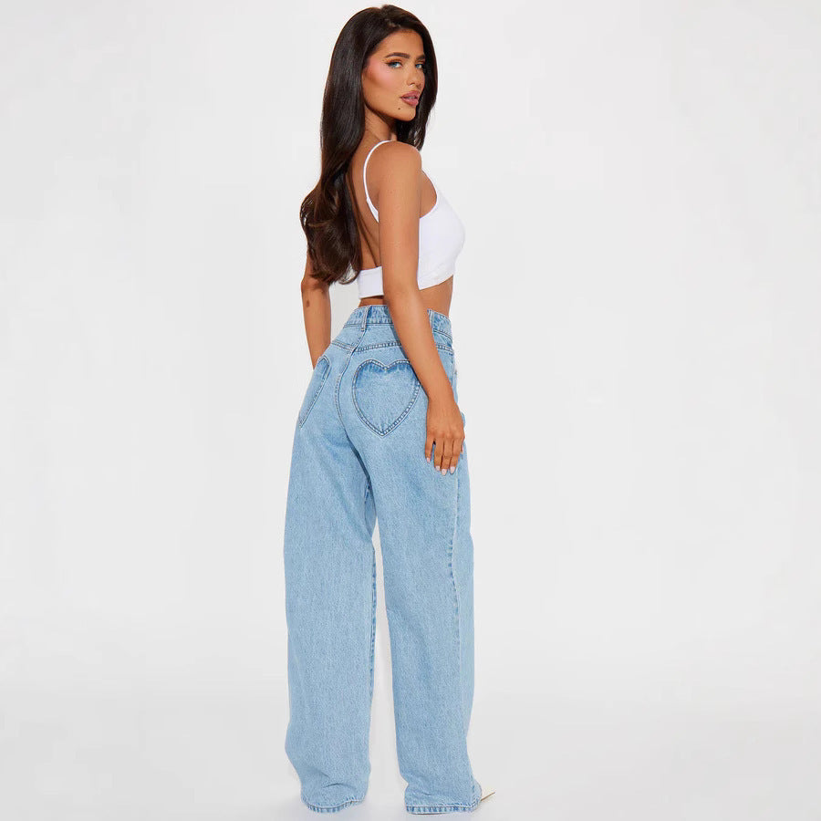 High Waist Loose Jeans