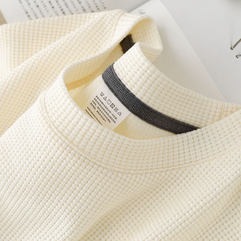 Summer Round Neck Half Sleeve Top Loose Casual Solid Color