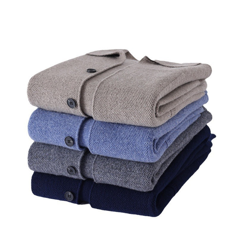 Sweater Men's Lapel Cardigan
