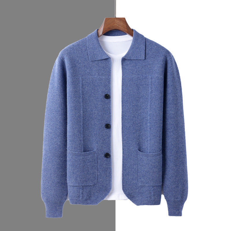 Sweater Men's Lapel Cardigan