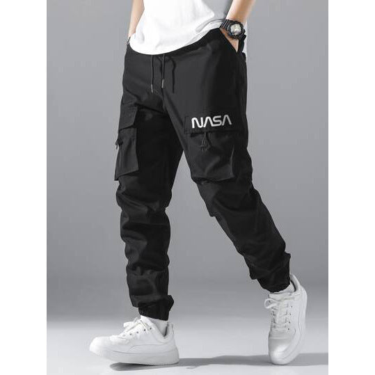 Straight Ankle Tied Wear-resistant Overalls Casual Pants