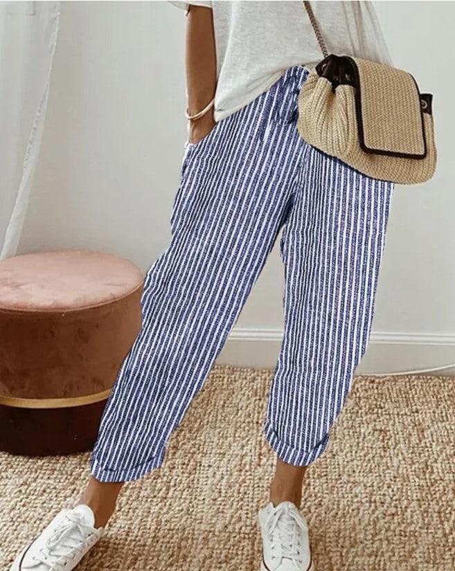 Summer Stripes Casual Pants