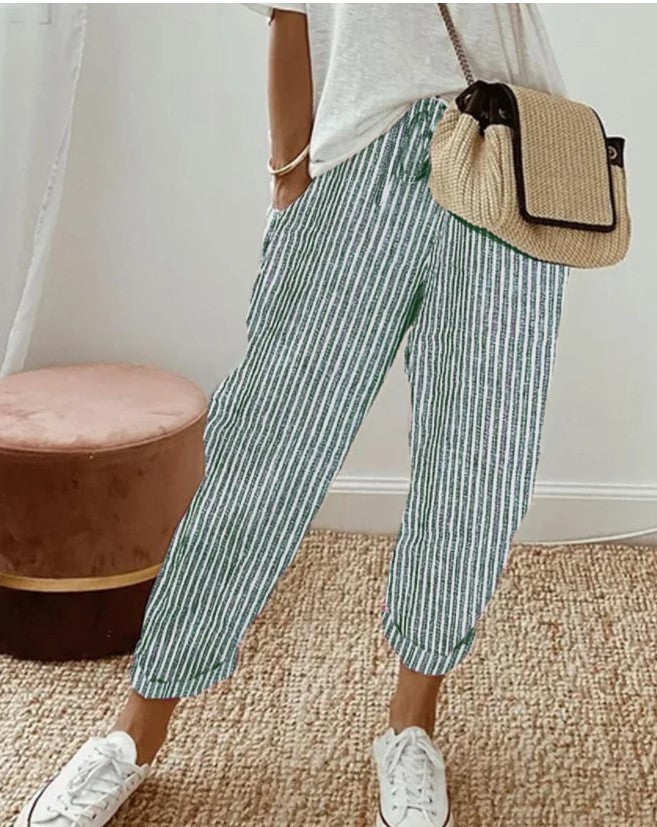 Summer Stripes Casual Pants
