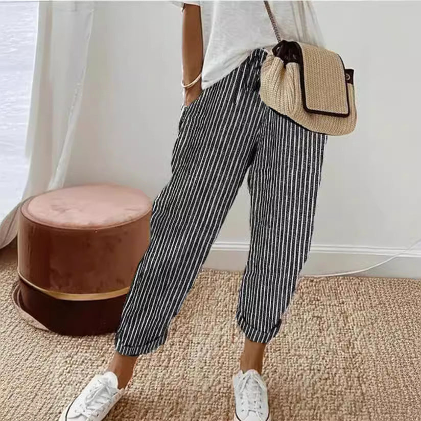 Summer Stripes Casual Pants