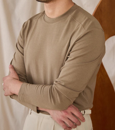 Elastic Slim Fit Classy Base Shirt For Men