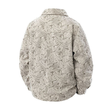 Corduroy Jacket Slim-fit Spring And Autumn Lapel Young And Middle-aged Jacket For Men