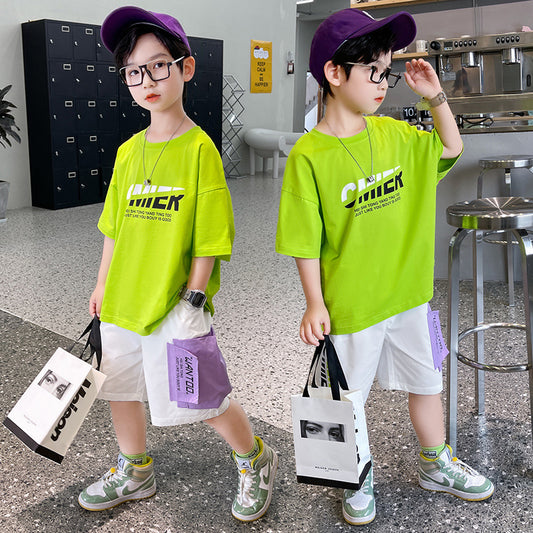 Boys' Thin Short-sleeved Summer Suits