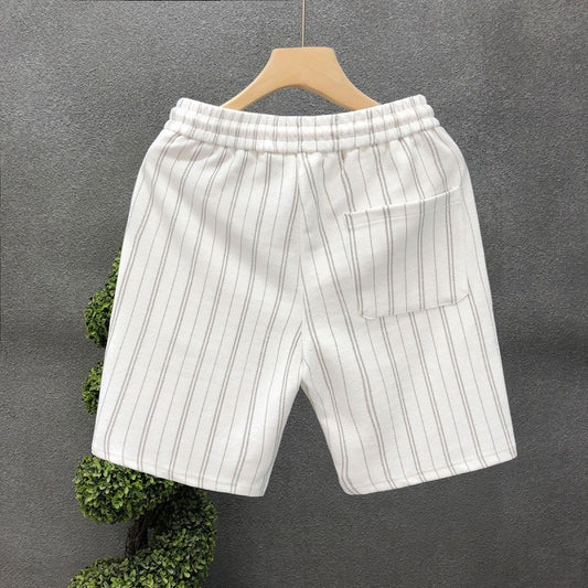 Micro-elastic Striped Lightweight Shorts