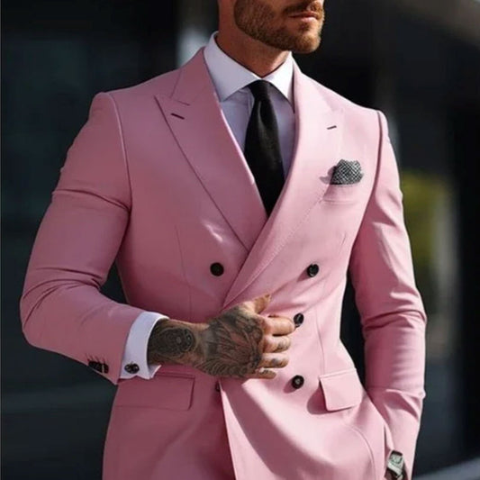 Stylish Slim Fit Business Best Man Classic Suit
