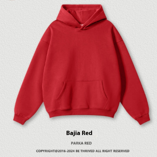 Solid Color  Plus Size Thick Hoodie