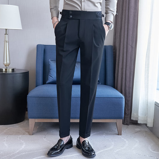 High-grade Suit Slim-fit Ankle-length Pants