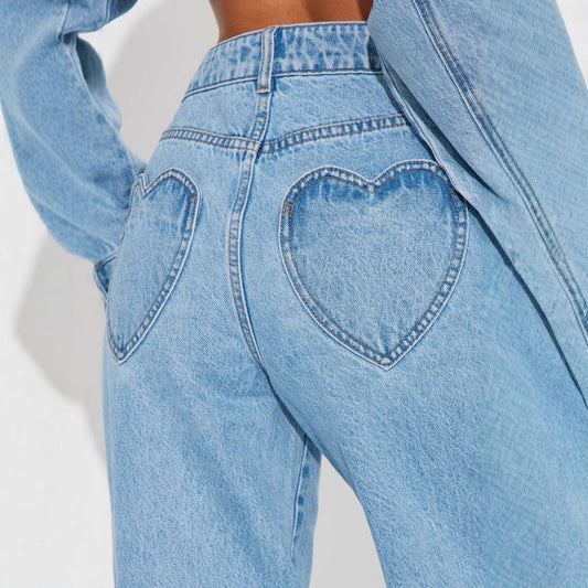 High Waist Loose Jeans