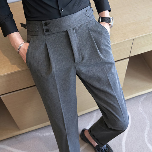 High-grade Suit Slim-fit Ankle-length Pants