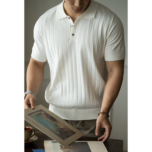 Light Luxury High-Wool Polo Shirt
