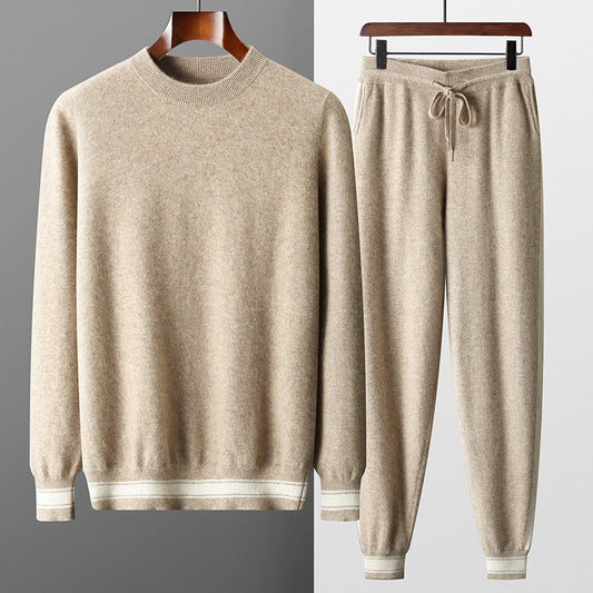 Men's Round Neck Sweater Suit