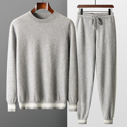 Men's Round Neck Sweater Suit