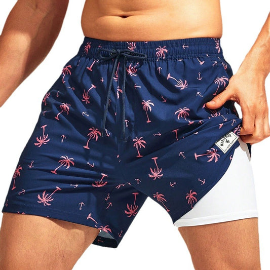 Men's Fashion Quick-drying Boxer Swimming Trunks