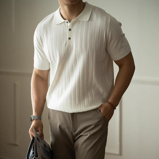 Light Luxury High-Wool Polo Shirt