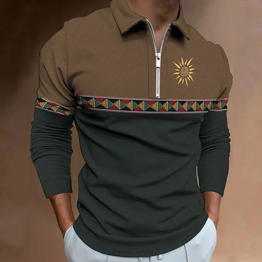 Men's Retro Fashion Sports Golf Top T-shirt