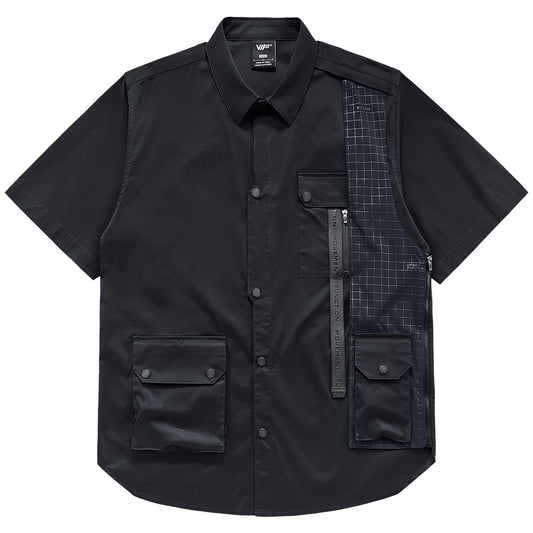 Shirt Men's Summer Thin Multi Pocket
