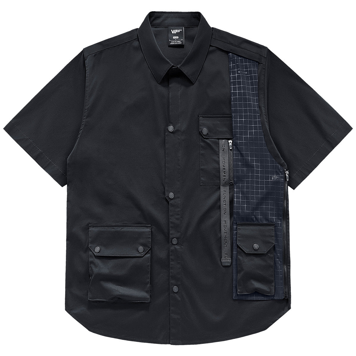 Shirt Men's Summer Thin Multi Pocket