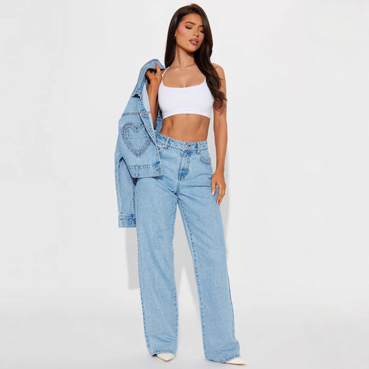 High Waist Loose Jeans