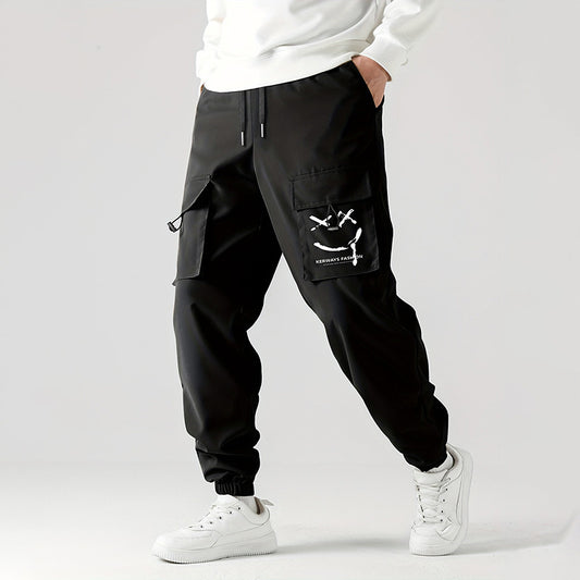 Straight Ankle Tied Wear-resistant Overalls Casual Pants